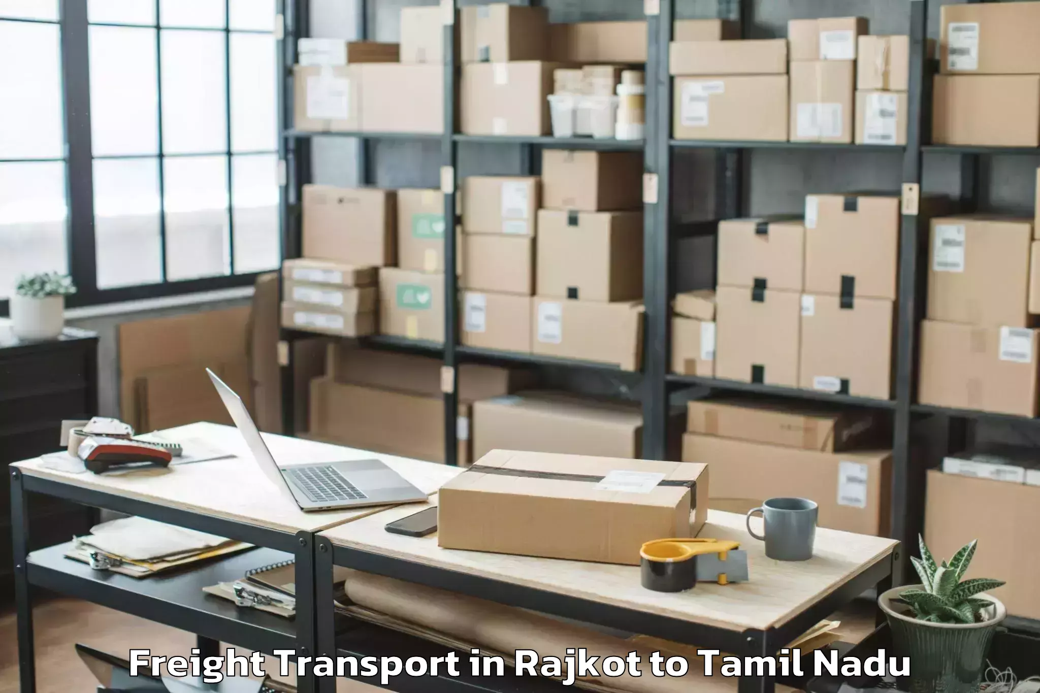 Trusted Rajkot to Tirupparangunram Freight Transport